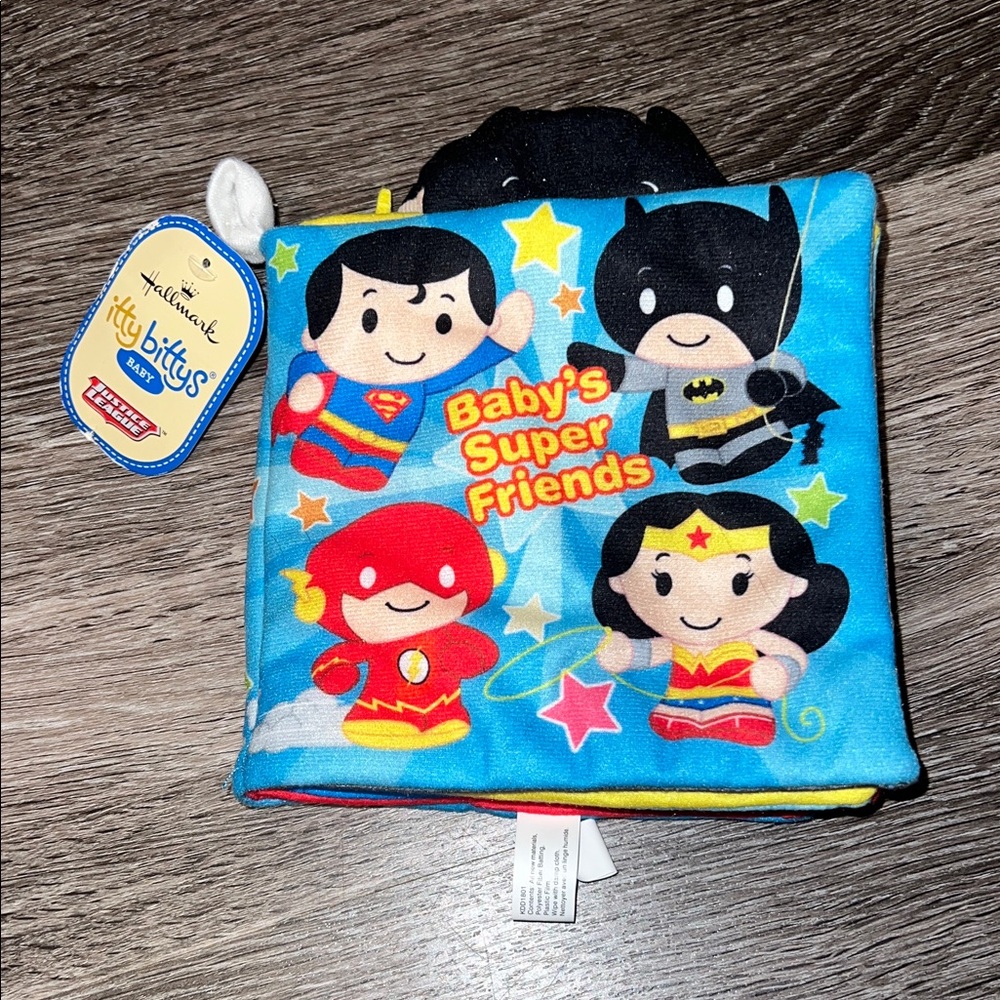 NWT Hallmark Baby's Super Friends Soft Book Itty Bittys